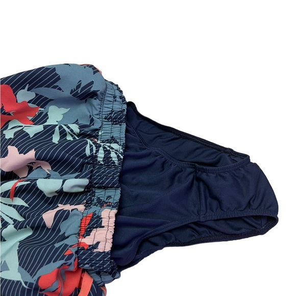 Champion women's size S running athletic shorts with liner tropical print navy - Picture 9 of 10